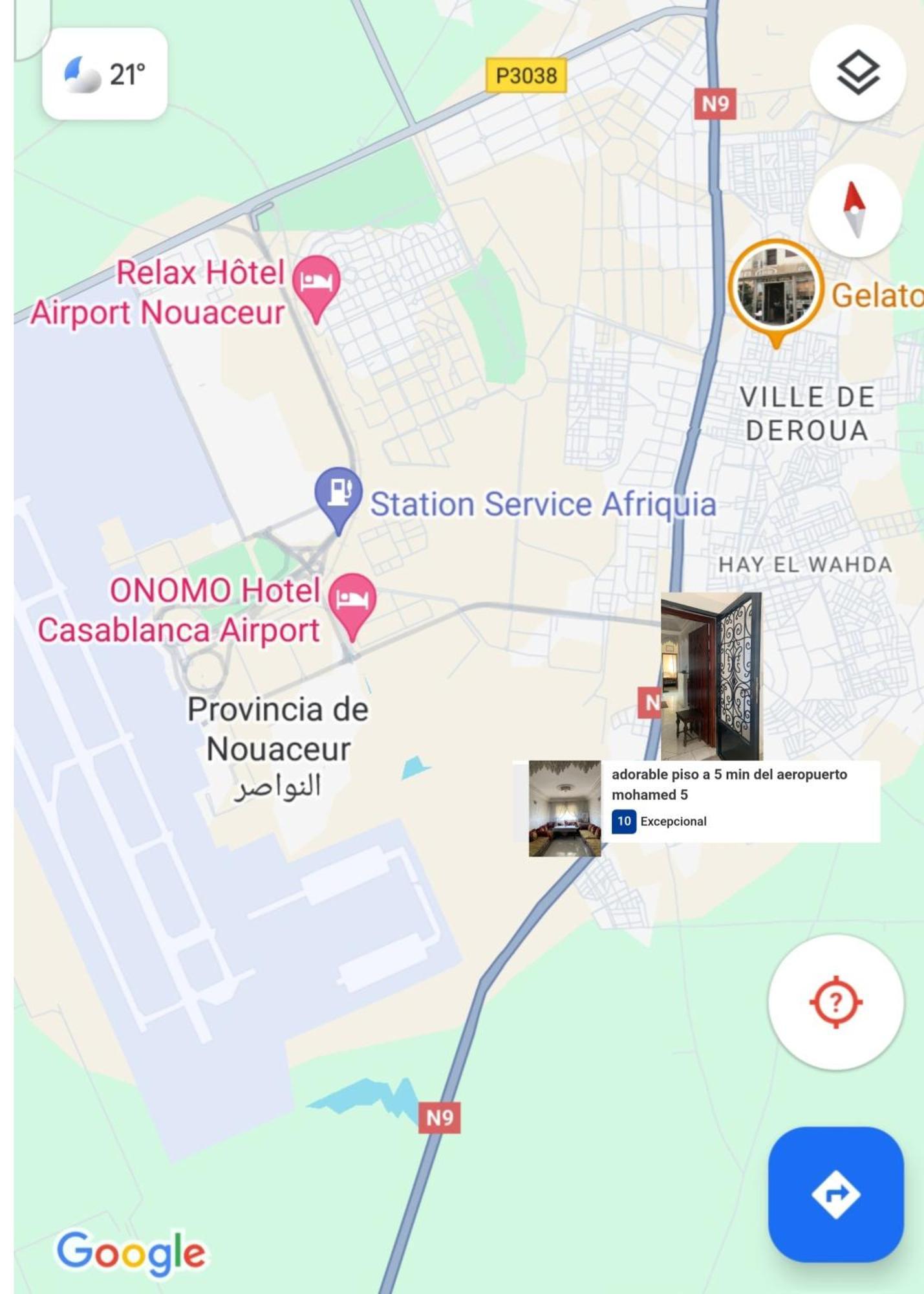 Adorable Apartamento A 8 Min Del Aeropuerto De Casablanca,Wifi Ultra Rapido Y Parking Gratis Derroua Dış mekan fotoğraf